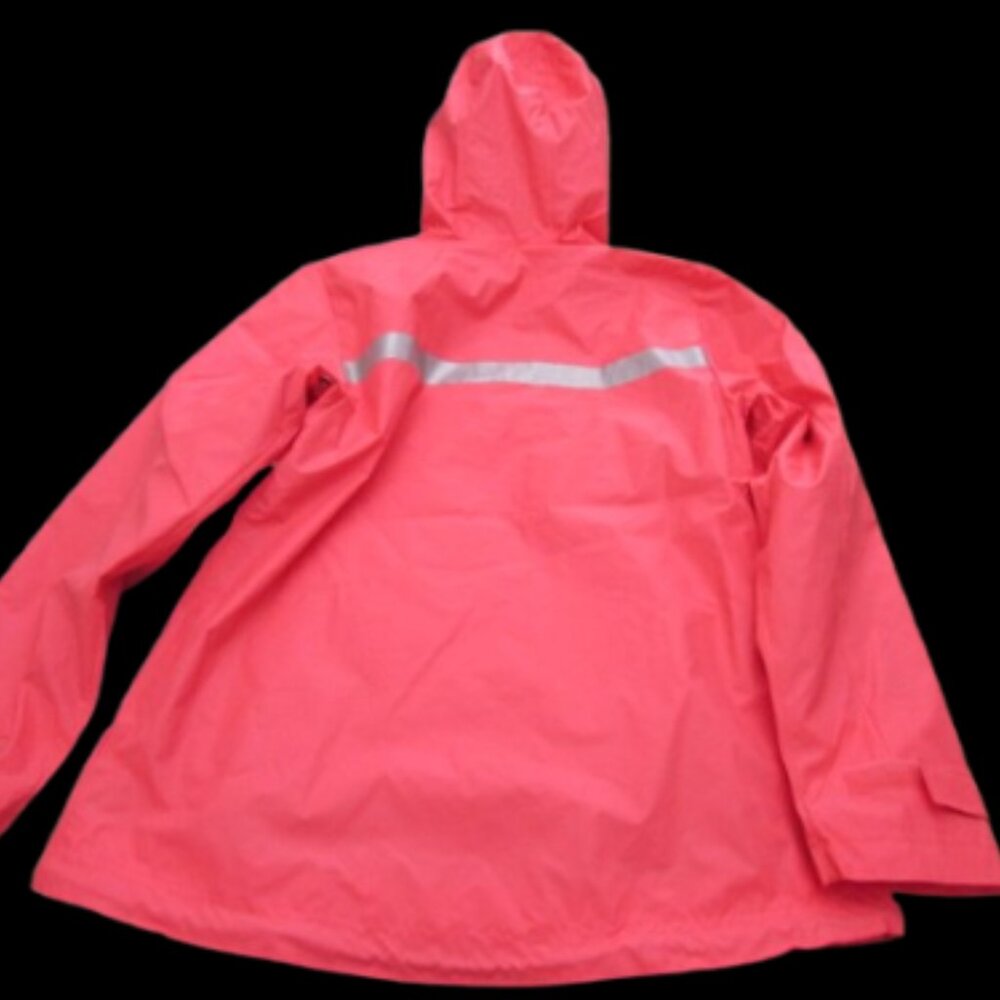 Charles River Apparel Women's Englander Waterproof Raincoat Jacket Coral Reflect - Picture 3 of 6